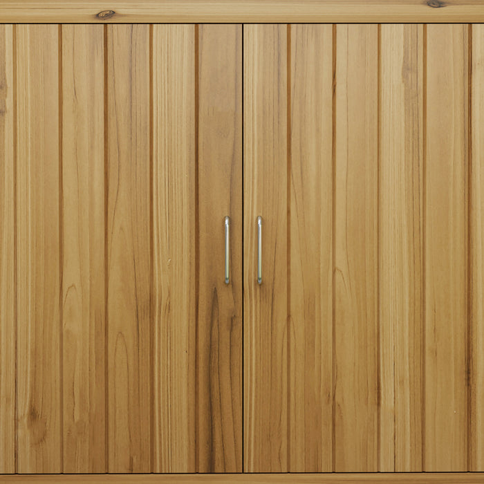 Outsunny Wooden Garden Shed Storage Cabinet With 2 Shelves And 2 Doors