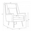Vista Mid-Century Modern Metal Upholstered Lounge Chair in Forest Green | Fauteuil lounge Vista style mid-century moderne en metal et tissu, vert foret