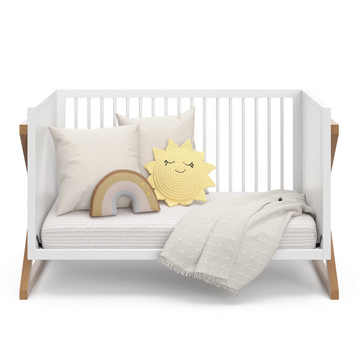 Storkcraft Equinox 3-in-1 Convertible Crib - White/Vintage Driftwood