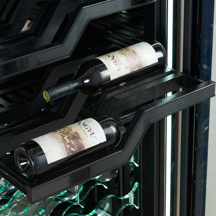 FORNO Abruzzo 48\" Dual Zones Wine Cellar, 102 Bottles, 24 cu. ft Stainless steel, - FWCDR6610-48S