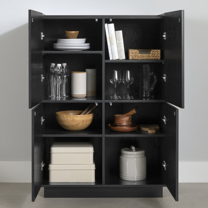 Arum High-buffet Accent Cabinet - Black Oak 
