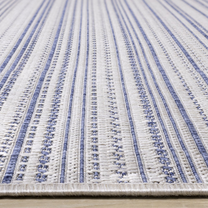 Cabana Textured Stripes Outdoor Area Rug - 5'3\" x 7'7\"