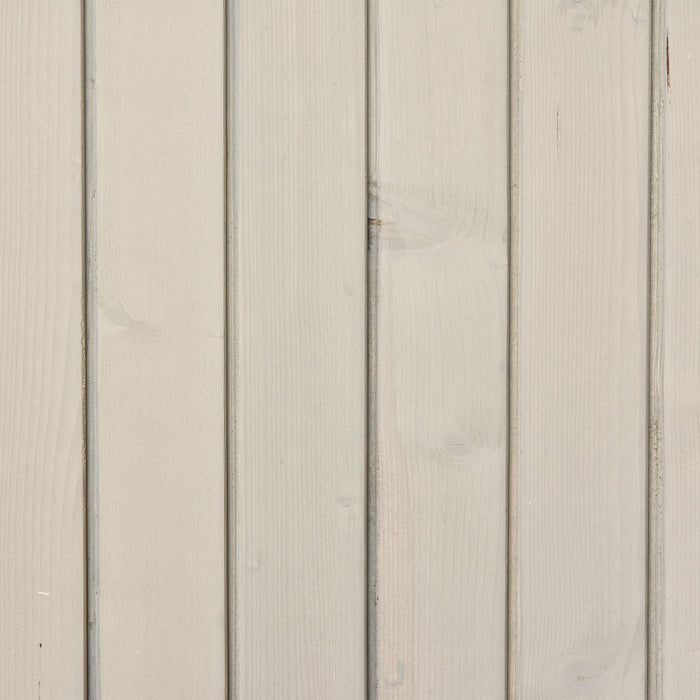 Outsunny 4 X 1.5ft Wooden Garden Shed With Two Windows, Outdoor Tool Storage Cabinet Organizer, Double Door, Grey