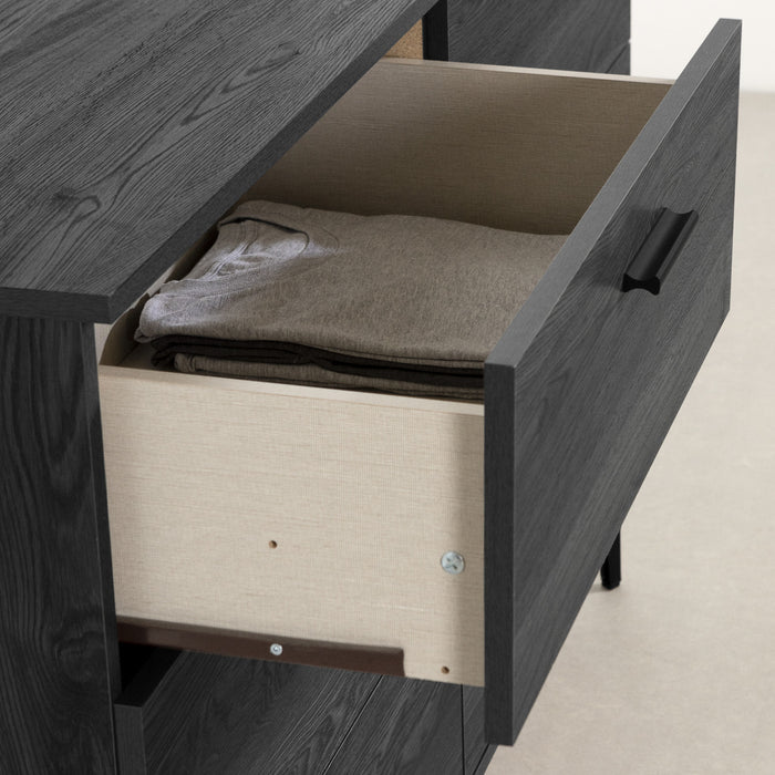 Musano 6-drawer Dresser With Metal Legs - Gray Oak 
