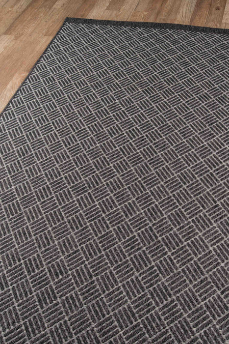 Eve Contemporary 2'0\" x 6'0\" Runner Rug in Grey Indoor Area Rug