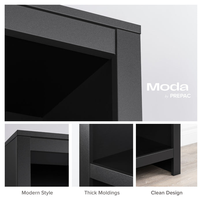 Prepac Moda Bookcase - Black