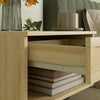 HOMCOM Floating Nightstand Set of 2, Bedside Table w/ Drawer and Open Shelf
