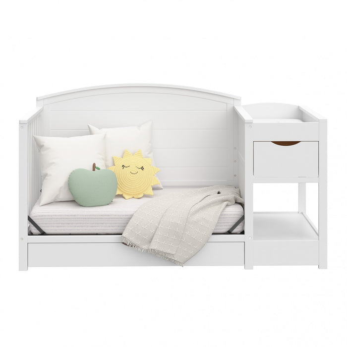 Graco Bellwood 5-in-1 Convertible Crib and Changer - White