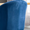 HOMCOM Dining Chairs Set of 2, Mid-Back Velvet-touch Upholstery Side Chair