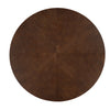 Cove 47.25" Round Pedestal Dining Table for 4-5 People, Brown | Table a manger ronde a piedestal Cove 47,25 pouces pour 4 a 5 personnes, brun