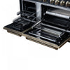 Forno Ambassador 48" Gas Range in Black, 8 Sealed Burners, 6.7 Cu.Ft. Ovens - FFSGS6299-48CPBLK | Cuisiniere a gaz Ambassador de 48 po, noire, 8 bruleurs scelles, fours de 6,7 pi³ – FFSGS6299-48CPBLK