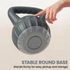 Soozier Kettlebell, 18 lbs Kettle Bell with Non-Slip Handle for Home Gym, Weight Lifting and Strength Training, Grey