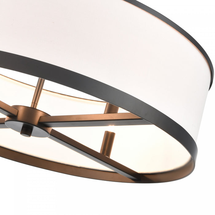 High Street 4 Light Chandelier 24\", Black