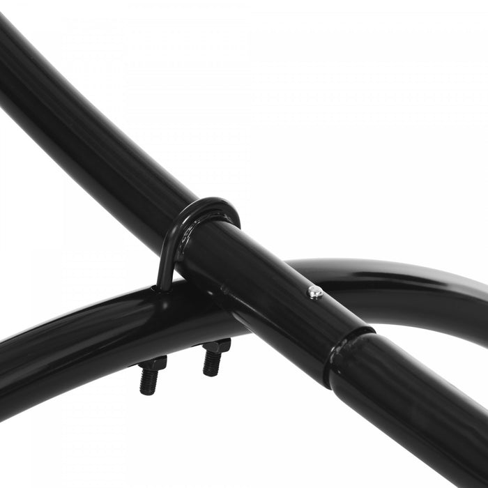 Outsunny 10' Hammock Stand With Steel Frame For Camping Picnic Patio Black