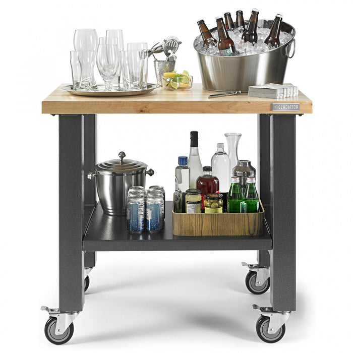Gladiator 3' Wide Mobile Workstation - Hammered Granite