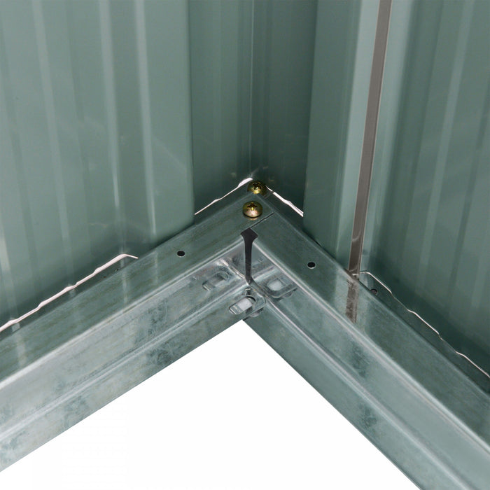 Outsunny 6.5ft X 3.5ft Metal Garden Shed, Large Outdoor Shed Storage Building With Double Sliding Doors And 4 Vents, Grey