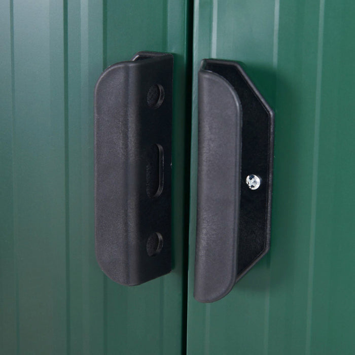 Outsunny 7'x 4' Metal Patio Storage Shed Garden Lockable Shed Tool Utility Storage Unit, Green