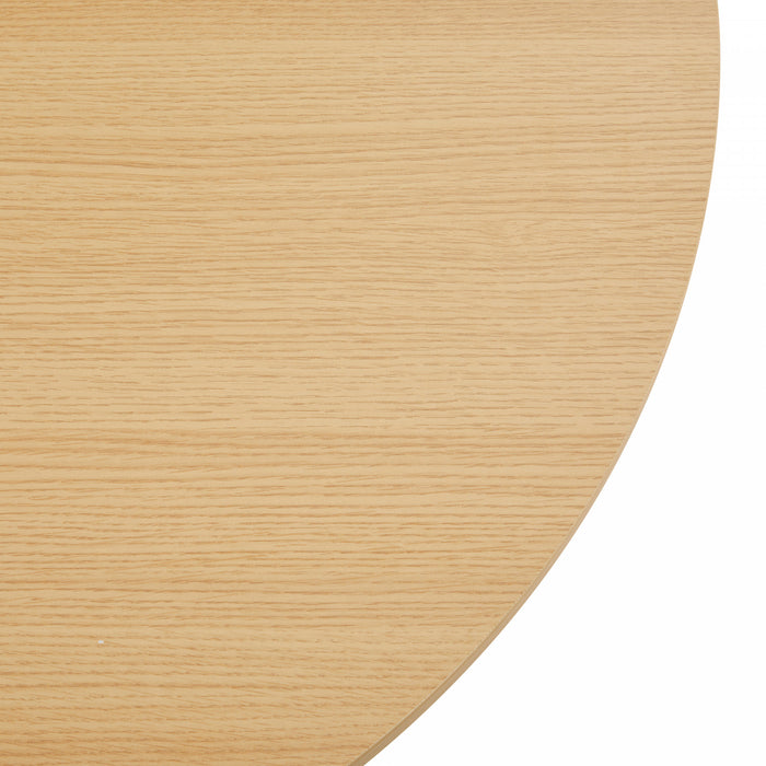 Layla Scandinavian Modern 2-Piece Coffee Table & End Table Set in Light Oak Coffee Table Set