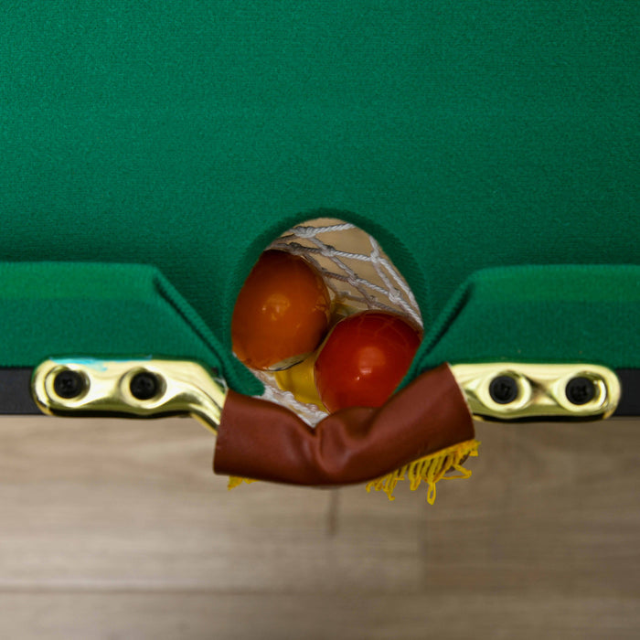 Soozier 55\" Folding Pool Table Set With Adjustable Height, Green