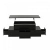 Daniel Lift-Top Coffee Table with LED Lighting and 4 Drawers,Black | Daniel table basse relevable – table basse avec eclairage LED et 4 tiroirs, noir