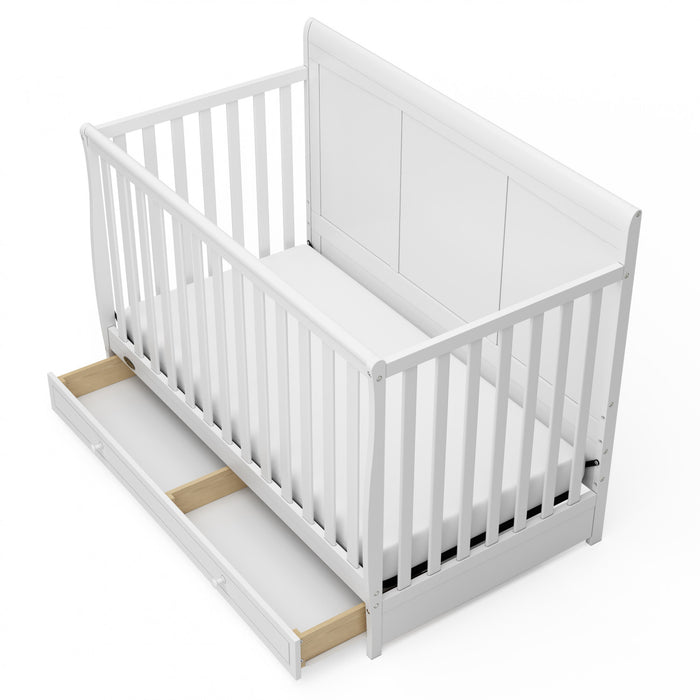 Graco Asheville 4-in-1 Convertible Crib with Drawer - White