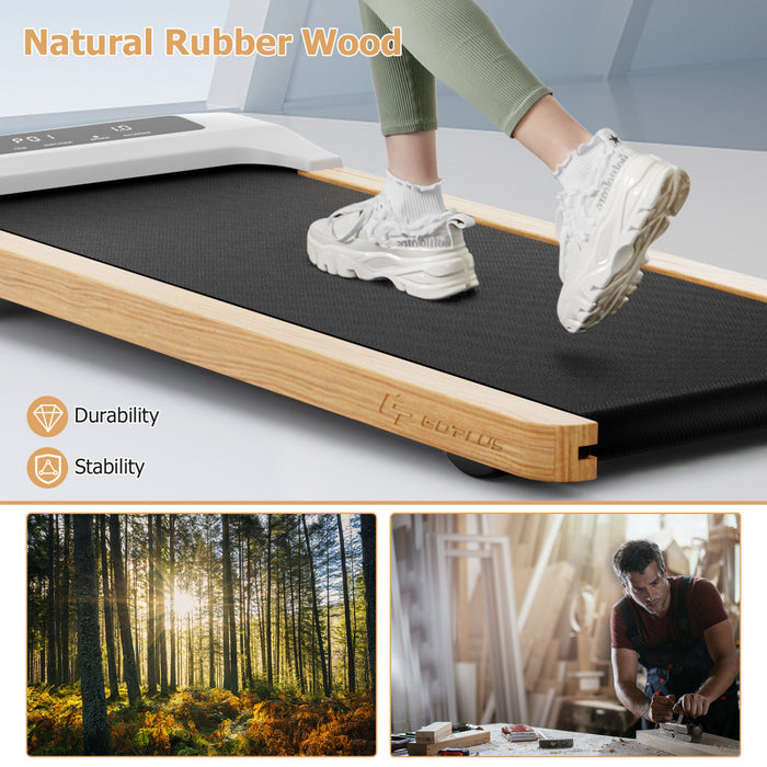 Goplus Walking Pad Under Desk Treadmill With Remote Control For Home/office Led Display