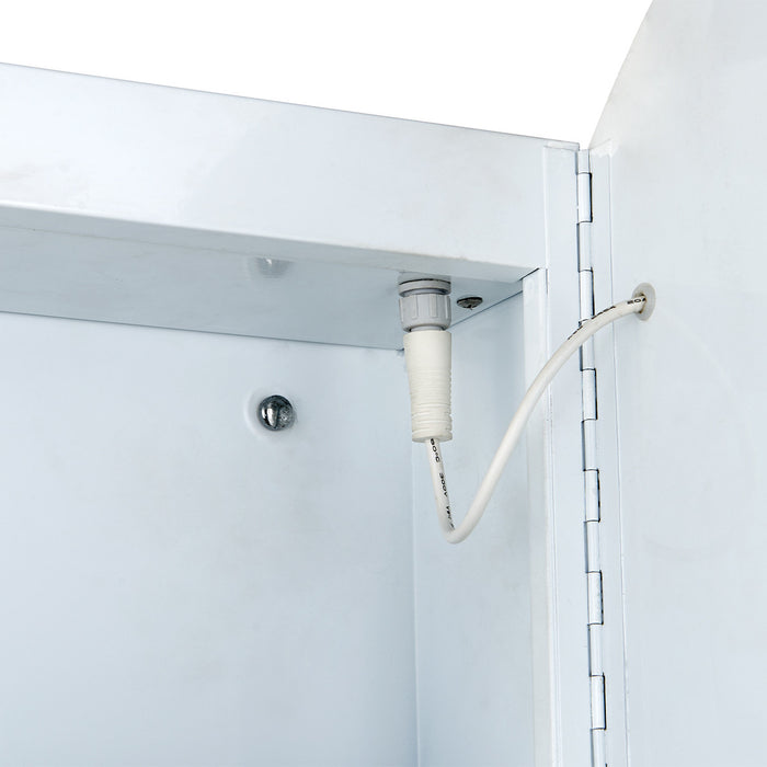 Julee LED Medicine Mirror Cabinet - Silver