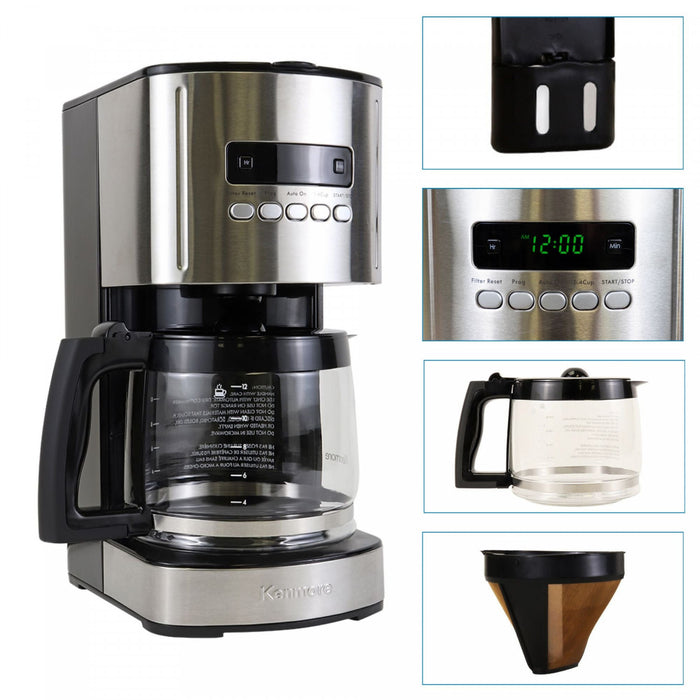 Kenmore 12-Cup Programmable Coffee Maker Black - KKCM12B