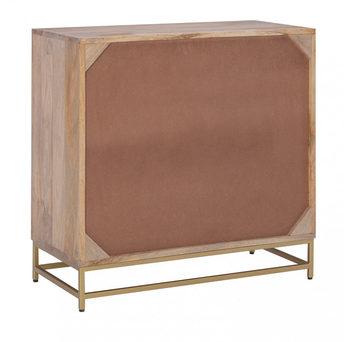 Janie 3-Drawer Rattan Accent Cabinet - Natural
