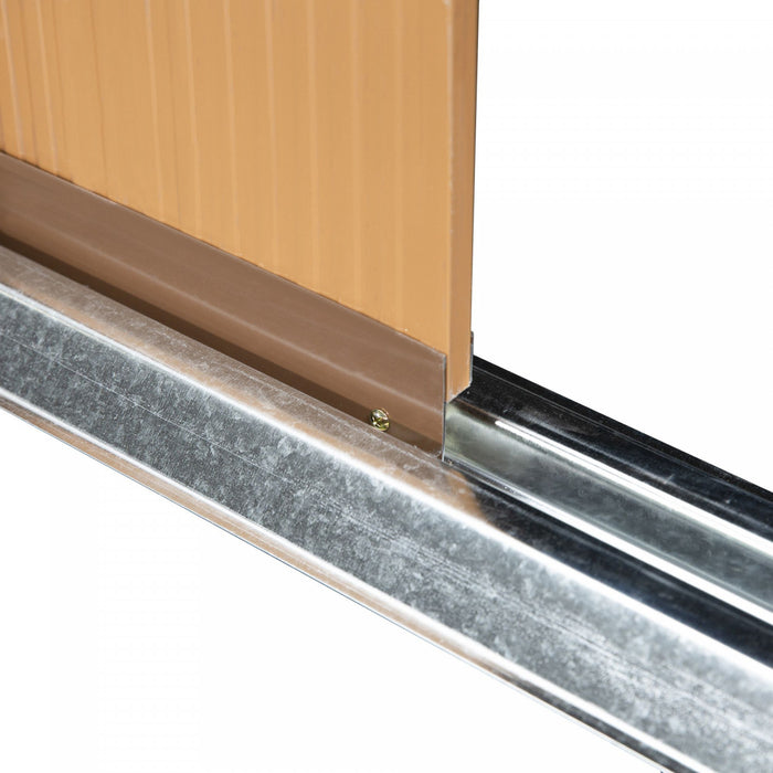 Outsunny 11' X 13' Garden Storage Shed With Double Sliding Door And 4 Ventilation Slots, Garden Tool House For Backyard, Patio, Lawn, Yellow