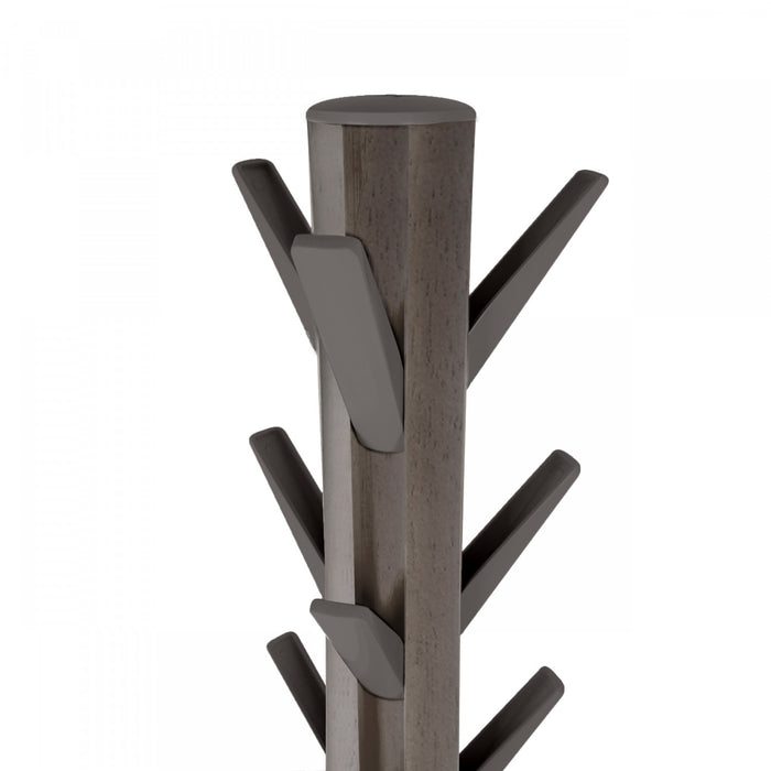 Umbra Modern Wood Flapper Coat Rack - Grey