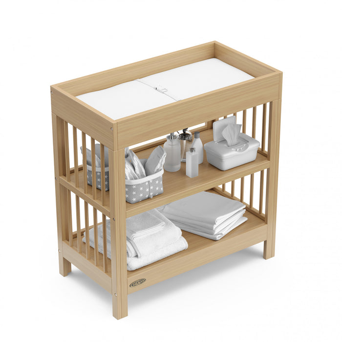 Graco Teddi Changing Table with Water-Resistant Changing Pad - Driftwood