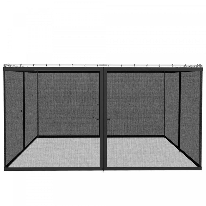 Outsunny 10' X 13' Gazebo Replacement Mosquito Netting Screen Walls