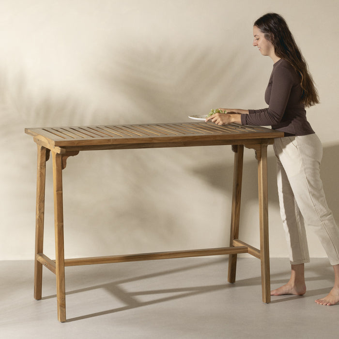 Agave Teak Bar Table - Natural