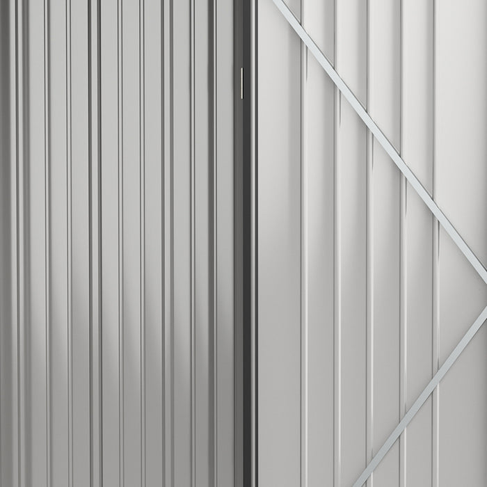 Outsunny 5' X 3' Outdoor Storage Shed, Steel Garden Shed With Single Lockable Door, Tool Storage House For Backyard, Patio, Lawn, Charcoal Grey