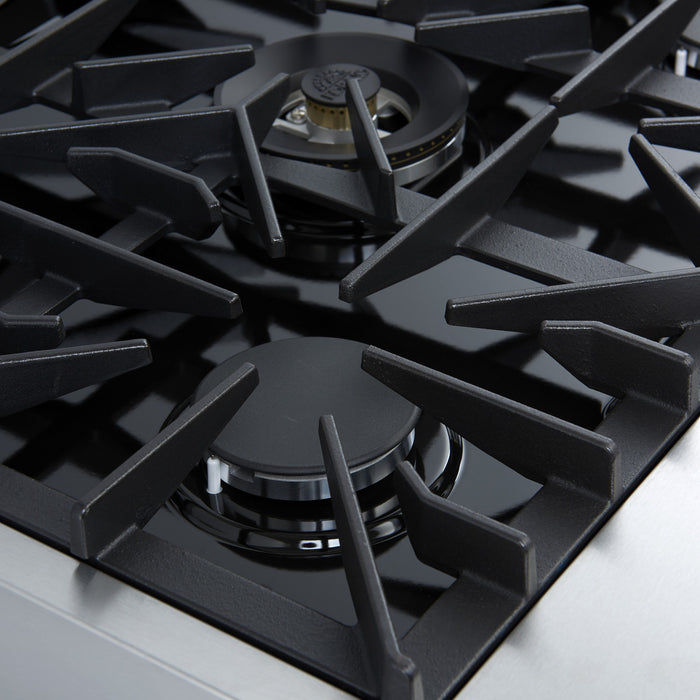 Forno Giovanni 30-inch Gas Range Black, 4.32 cu.ft, -FFSGS6274-30BLK