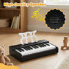 Costway 30 Keys Kids Piano Keyboard with Removable Music Stand, One-key Start Function Black