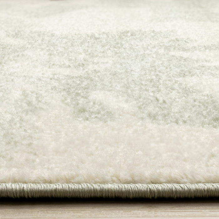 Ellis Floral Green Cream Area Rug - 7'10\" x 10'6\"