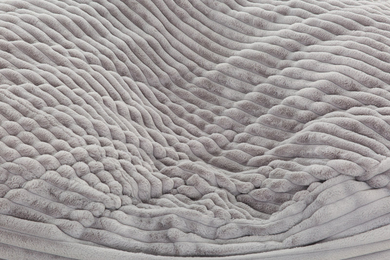 Sealy Kade Corduroy High Density Foam Bean Bag Chair - Grey