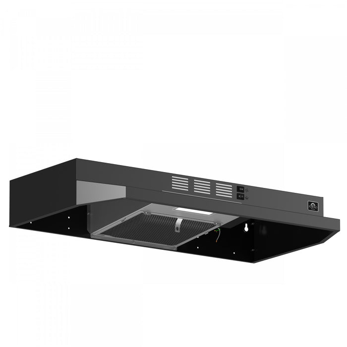 Forno Bari Espresso 30-Inch Under Cabinet Range Hood, White, 600 CFM- FRHUC5255-30WHT