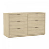 Evelyn Modern 60" Dresser in Natural (6-Drawer) | Commode moderne Evelyn 60" en naturel (6 tiroirs)