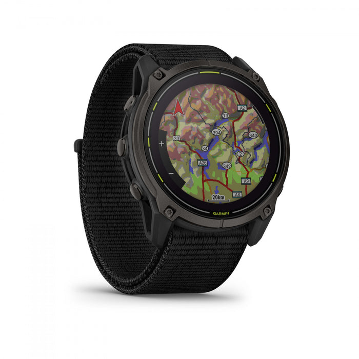 Garmin Enduro 3 Solar GPS Smartwatch – 51 mm Titanium, Sapphire Lens, Ultra-Performance Multi-Band GPS, 90-Day Battery Life