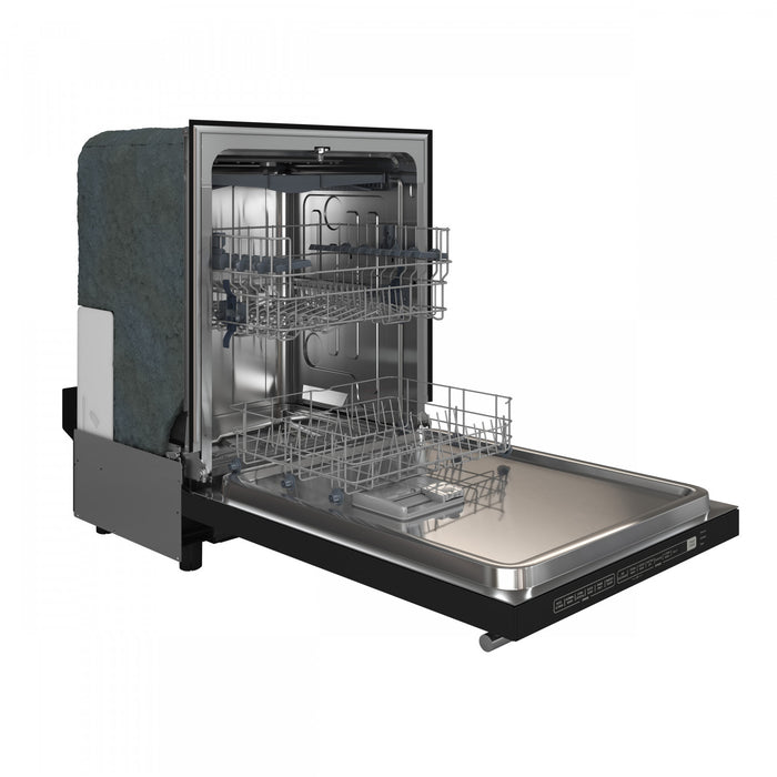 Forno Pozzo 24 in. Built-In Tall Tub Top Control Black Dishwasher, 49 dBA - FDWBI8067-24BLK
