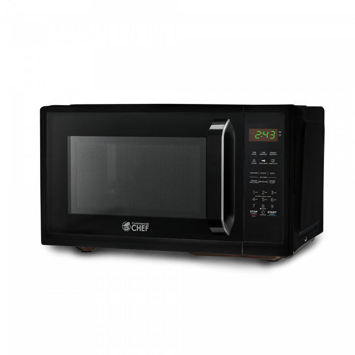 CHM Series Commercial Chef 0.9 Cu. Ft. Countertop Microwave Oven, CHM9MB, Black Countertop Microwave Less 1cuft
