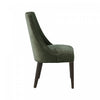 Beever Modern Chenille Wood Dining Chair in Forest Green - Set of 2 | Chaise de salle a manger moderne Beever en bois et chenille vert foret - Lot de 2
