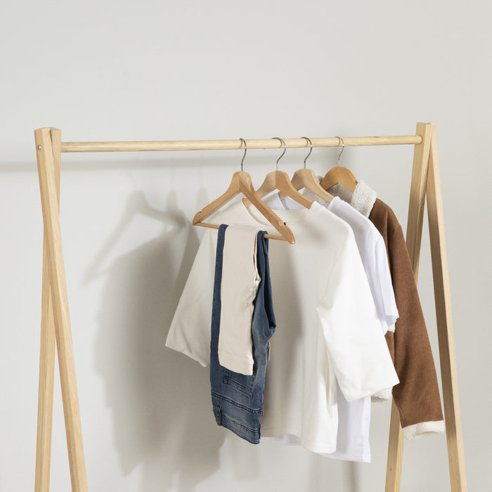 Sweedi Kids Wooden Clothes Rack - Natural