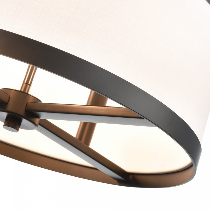 High Street 4 Light Chandelier 18\", Black