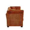 Flare Modern 83.5 Inch Flared Arms Sofa with High-Density Cushions, Caramel | Flare Canape Moderne 83.5 po a Accoudoirs Evases et Coussin Haute Densite, Caramel