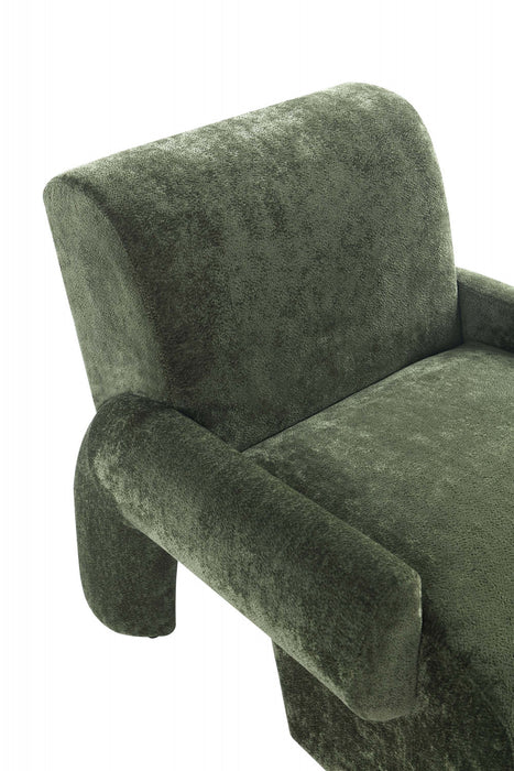 Verandah Mid-Century Modern 2-Piece Sofa Set in Olive Green
