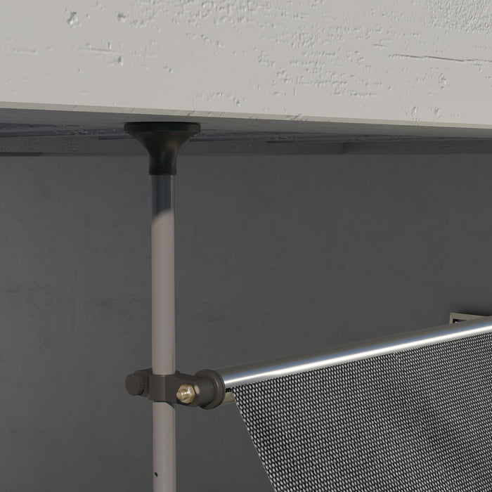 Outsunny 10' X 4' Retractable Awning, Freestanding & Non-screw, Dark Grey